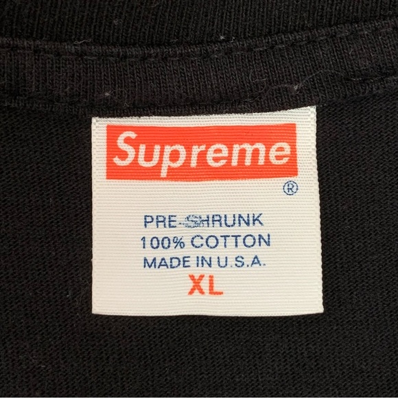 Supreme Black Graphic Short Sleeve Tee - Picture 13 of 14